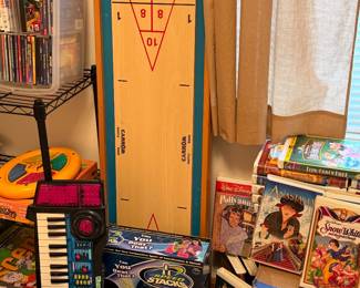 Carrom board, DVDS, VHS, Disney and more
