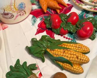 hand painted vintage veges