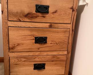 Hickory night stand (part of bedroom suite