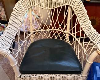 Antique wicker childs chair