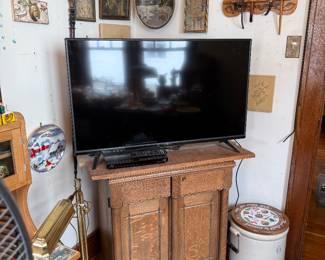 TV, SEWING CABINET AND MORE