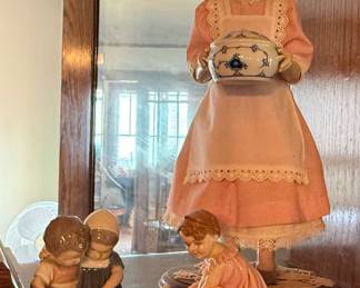 BING & GRONDAHL DOLL AND FIGURINE & KARL ENS VOLKSTEDT FIGURINE
