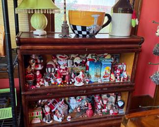 BARRISTER BOOKCASE AND HOLIDAY DECOR
