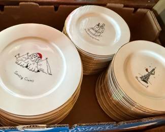 LARGE SET OF MERRY MASTERPIECES CHINA DAYTON HUDSON