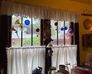 DAN HAY MCM HAND BLOWN GLASS ORB HANGING ART GLASS BALLOONS