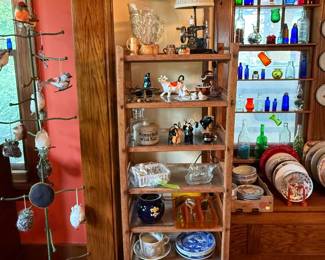 VINTAGE SHELF/CART ON WHEELS