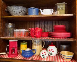 FIESTA, GREASE JARS, ADVERTISING PITCHER AND MORE