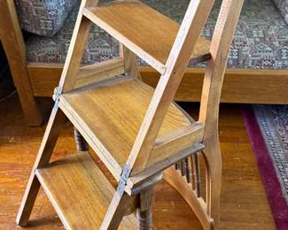 VINTAGE CONVERTIBLE CHAIR - STOOL