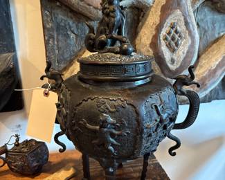 19th C bronze Chinese Censer  