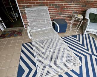 Wrought iron lounger