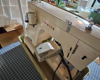 White sewing machine