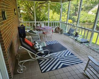 Wrought iron patio set