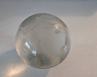 Earth paperweight