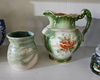 antique Haynes Pottery pitcher