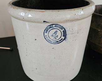 Stonware crock Whitehall pottery