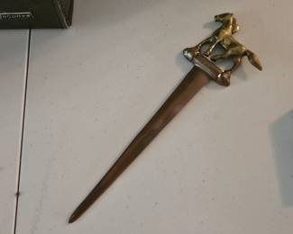 Brass letter opener