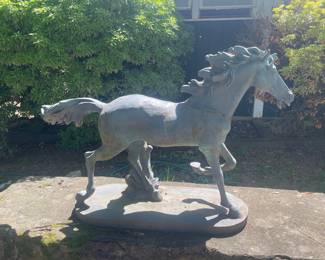 Cast Iron Horse 16”x 53”x37h