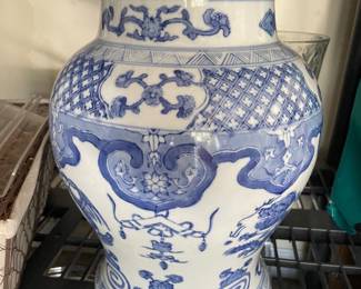 Blue and white 