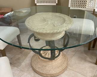Pedestal dining table 