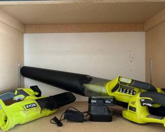 Ryobi Leaf Blower, Hedge Trimmer, And Mini Chain Saw