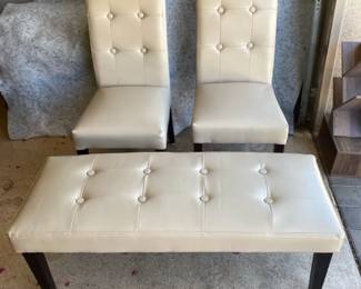 Matching Chairs And Bench