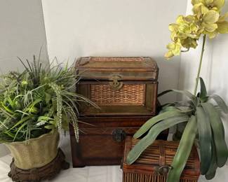 Chests Faux Plants