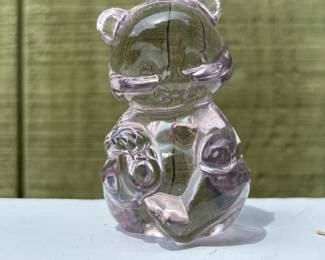 087 vintagepalepurpleglassfentonbearfi
