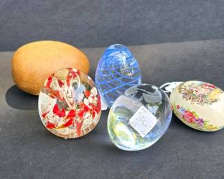 016 setof5decorativecollectibleeggsgla