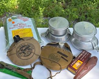 100 vintageboyscoutmesskitscanteensmos