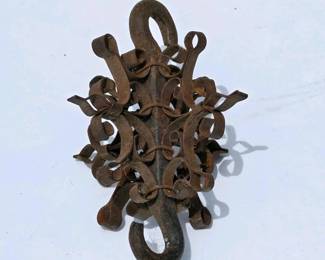 015 vintagewroughtirondoublehookwithor
