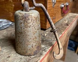 308 vintagecastironhangingscaleweight
