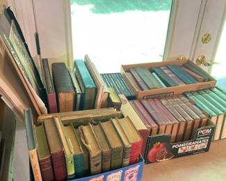 289 vintageantiquehardcoverbooklotclass