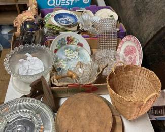048 largelotvintageplatescandlelitetap