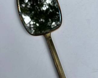 322 vintagefloralhandmirrorwithgoldton