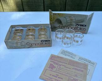 064 vintagepyrexcompatiblesbutterflygold