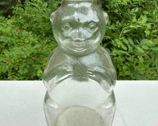 195 vintageowensillinoisbearshapedglass