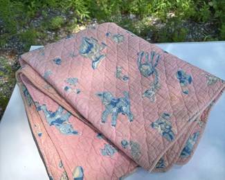 098 vintagepinkbabyquiltwithchildrens