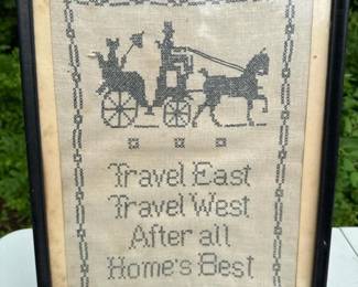 196 12x15vintageframedcrossstitchsamp