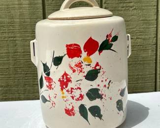 089 vintagemccoyhandpaintedfloralcerami