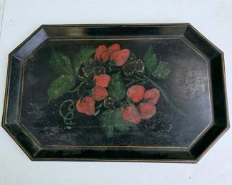 155 vintagehandpaintedtolewaremetalserv