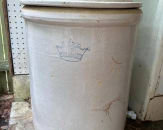 250 12gallonstonewarecrockwithlid