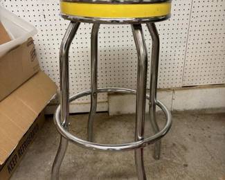 521 retroyellowchromebarstool