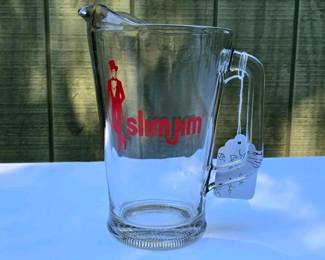 330 vintageslimjimglassbeveragepitcher