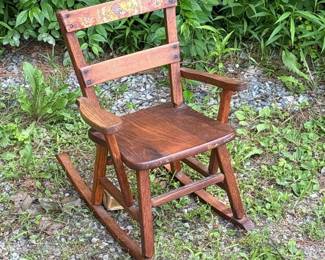 497 vintagewoodenmusicalrockingchairfor