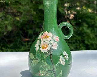 315 smallhandpaintedceramicjugwithflor