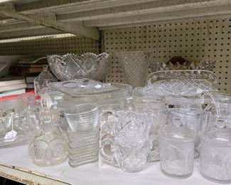 389 largevintagepressedandcutglassware