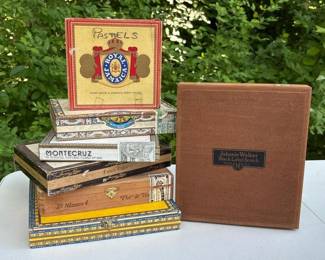 481 lotofsevenvintagecigarboxes