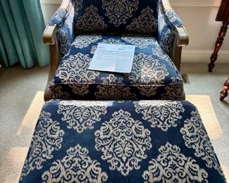Ethan Allen Chair and Ottoman...like new