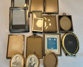 Picture Frame Lot, Small Sizes 13 Pcs