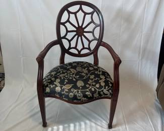 Hepplewhite Style Spider Back Armchair